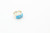 Double Band Turquoise Inlay Ring 040121