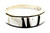 Medium White Buffalo & Onyx Ring 040321