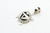 White Buffalo & black Onyx Turtle Pendant 040421