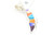 Multi- Color Butterfly Pendant 042021