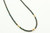 14K Gold Black Fire Opal Necklace 042921