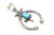 Kingman Turquoise Naja Pendant 050821