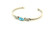 Thin Kingman Turquoise Cuff Bracelet 71221