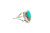 Round Green Turquoise Ring 093021