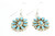 Sterling Silver Turquoise Cluster Earring 101321