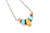 Sterling Silver Multi- Color Nugget Necklace 112121