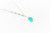 Turquoise Paper Clip Necklace 121421