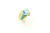 14k Gold Blue Topaz with Australian Opal and Diamonds Ring 010822 14k Gold Blue Topaz with Australian Opal and Diamonds Ring 010822
