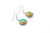 Beaded Green Turquoise Earrings 012622