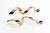 14K Gold Multi-Color Swirl Earring 020422 14K Gold Multi-Color Swirl Earring 020422