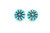 Turquoise Zuni Needle Point Earrings 020422