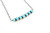 Turquoise Nugget Bar Necklace 022122