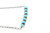Turquoise Nugget Bar Necklace 022122