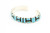 Thin Sterling Silver Kingman Turquoise Cuff Bracelet 032422