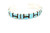 Thin Sterling Silver Kingman Turquoise Cuff Bracelet 032422