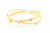 Gold Rhodium and Crisscross Bracelet 061822 Gold Rhodium and Crisscross Bracelet 061822