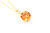 14K Gold Citrine and Diamond Necklace 063022