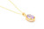 14K Amethyst and Diamond Necklace 070122