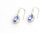 14k White Gold Tanzanite and Diamond earring 071720