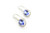 14k White Gold Tanzanite and Diamond earring 071720