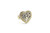 18K Gold and Sterling Silver Heart Ring 072622
