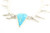 Sterling Silver Antler Turquoise Collar 100122