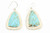 Large Triangular Royston Turquoise Earrings 100122