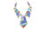 Adjustable Multi-Color Necklace and Earring 102922