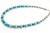 Sleeping Beauty Turquoise and Silver Pearls 110422
