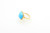 14K Gold Large Turquoise and Diamond Ring 112322 14K Gold Large Turquoise and Diamond Ring 112322