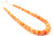 Graduated Santa Domingo Orange Oyster Shell Necklace 112722