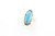 Oblong Sleeping Beauty Turquoise Ring 040423