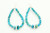 Santa Domingo Turquoise Hoop Earrings 020723