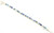 Play on Blue Silver Link Bracelet 050723 Play on Blue Silver Link Bracelet 050723
