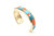 Inlay Turquoise and Coral Cuff Bracelet 071423 Inlay Turquoise and Coral Cuff Bracelet 071423