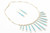 Turquoise and Multi-Color Reversible Necklace 072523 Turquoise and Multi-Color Reversible Necklace 072523