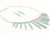 Turquoise and Multi-Color Reversible Necklace 072523 Turquoise and Multi-Color Reversible Necklace 072523
