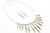 Turquoise and Multi-Color Reversible Necklace 072523 Turquoise and Multi-Color Reversible Necklace 072523