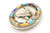 Sterling Silver Multi-Color Eagle Buckle 072623 Sterling Silver Multi-Color Eagle Buckle 072623