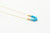 14K Gold Turquoise Necklace 080123