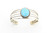 Round Multi-Band Turquoise Cuff Bracelet 081023