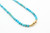 14K Gold Turquoise Pearl Necklace 082223