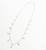 Sterling Silver White Opal Drop Necklace 101523