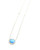 18K White Gold Sleeping Beauty Turquoise and Diamond Necklace 020624