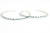 Large Zuni Turquoise Hoop Earrings 020724