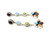 Sterling Silver Multi-Color Chandelier Earrings 060624