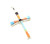 Sterling Silver Multi-Color Cross 060624