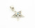 Sterling Silver Turquoise Star Pendant 060724