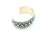Sterling Silver Kingman Turquoise Multi Stone Bracelet 061224