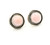 Sterling Silver Pink Puka Shell Post Earrings 061224